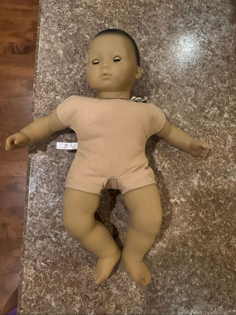 Vintage Pleasant Company American Girl Bitty Baby Black Hair Brown Eyes 15”